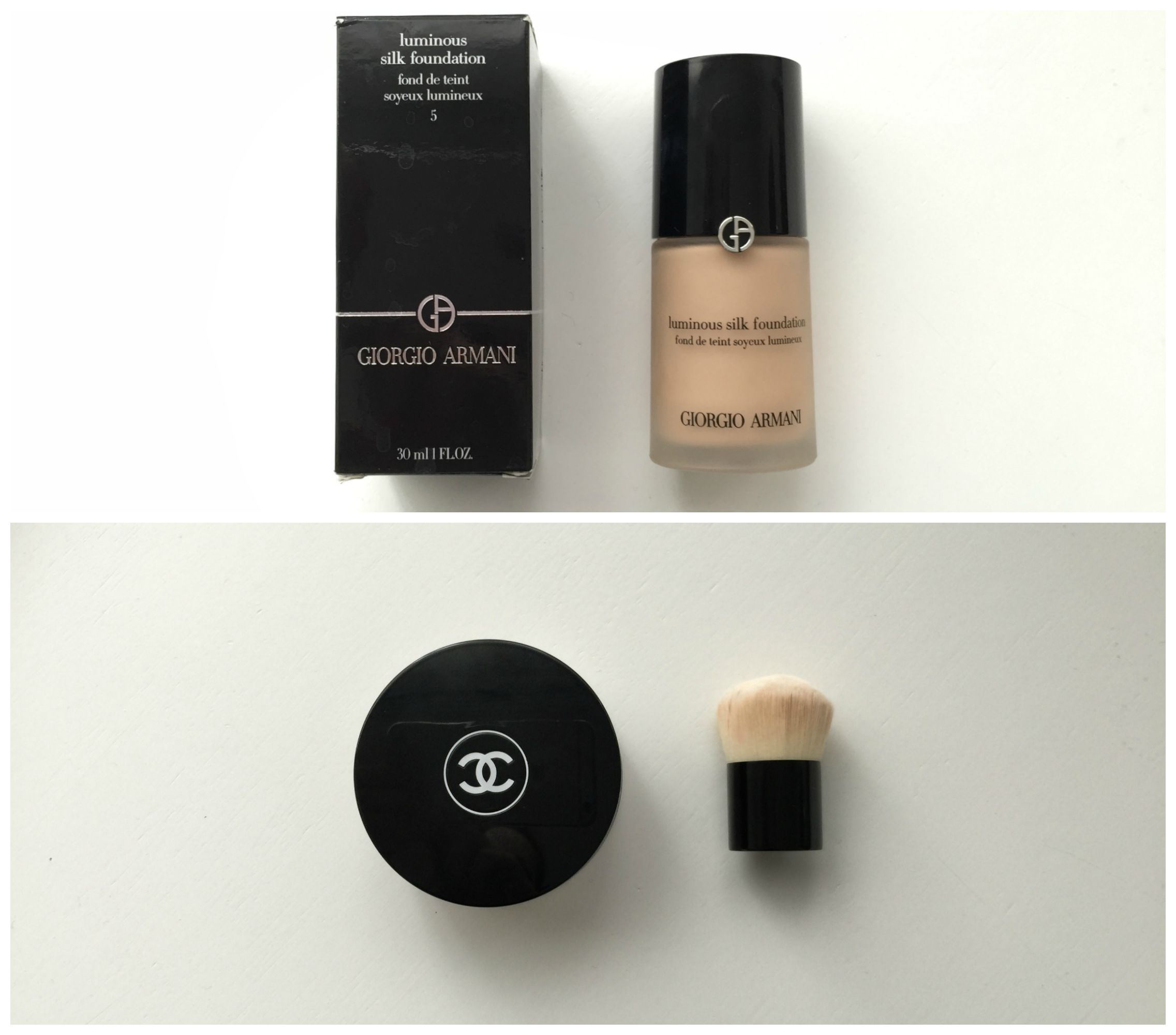 what's in my Chanel beauty bag foundation the girl in bed