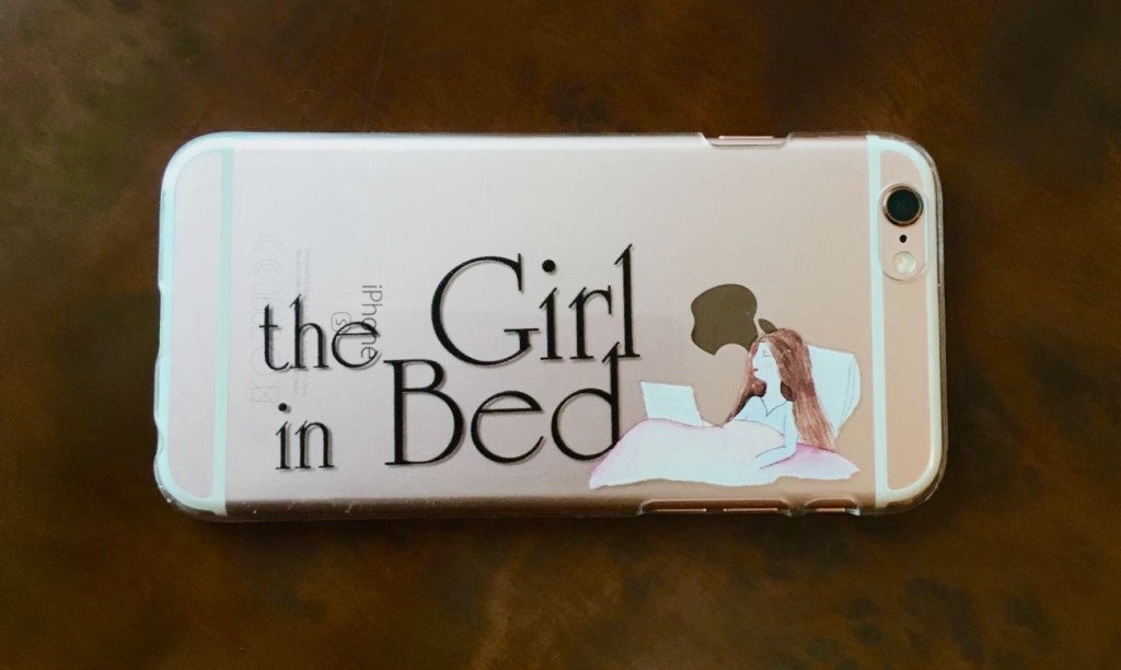 The Girl in Bed iPhone hoesje 0