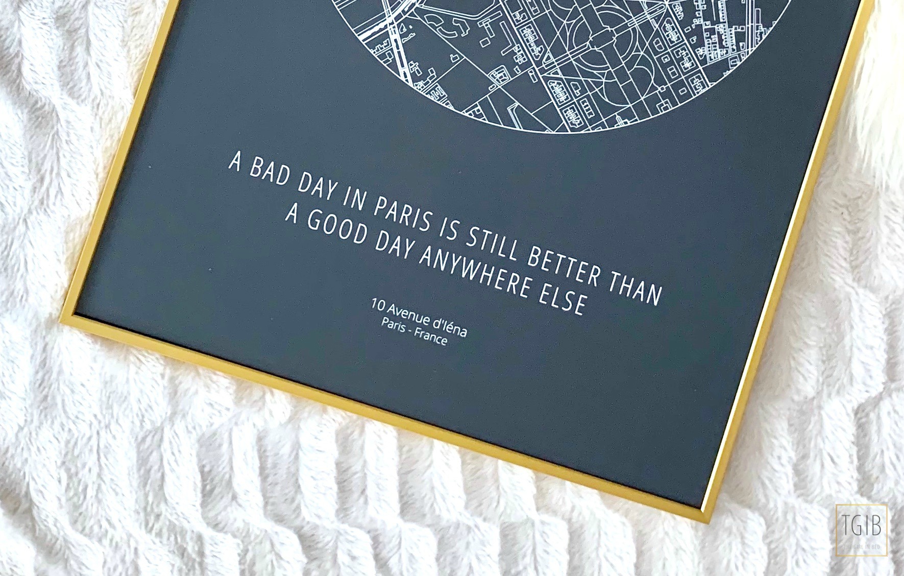 Place The Moment Poster Paris Flat lay