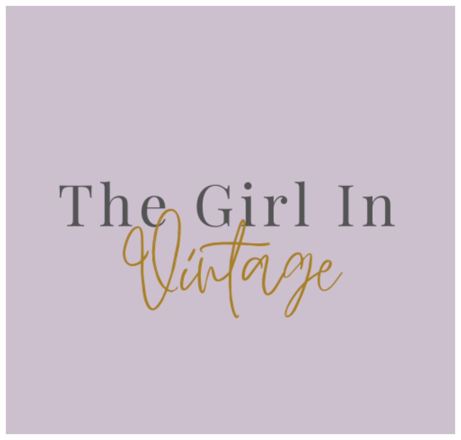 the girl in vintage